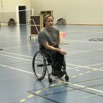 Niklas instruktör med rullstol