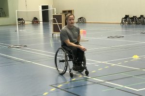 Niklas instruktör med rullstol